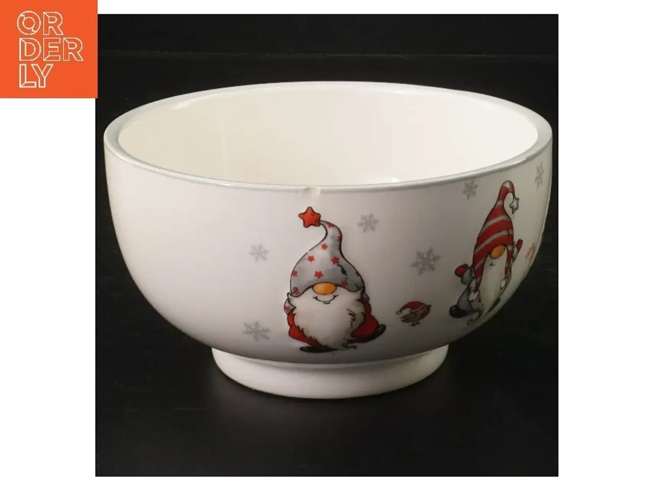 Billede 3 - Juleskål med nissedekoration