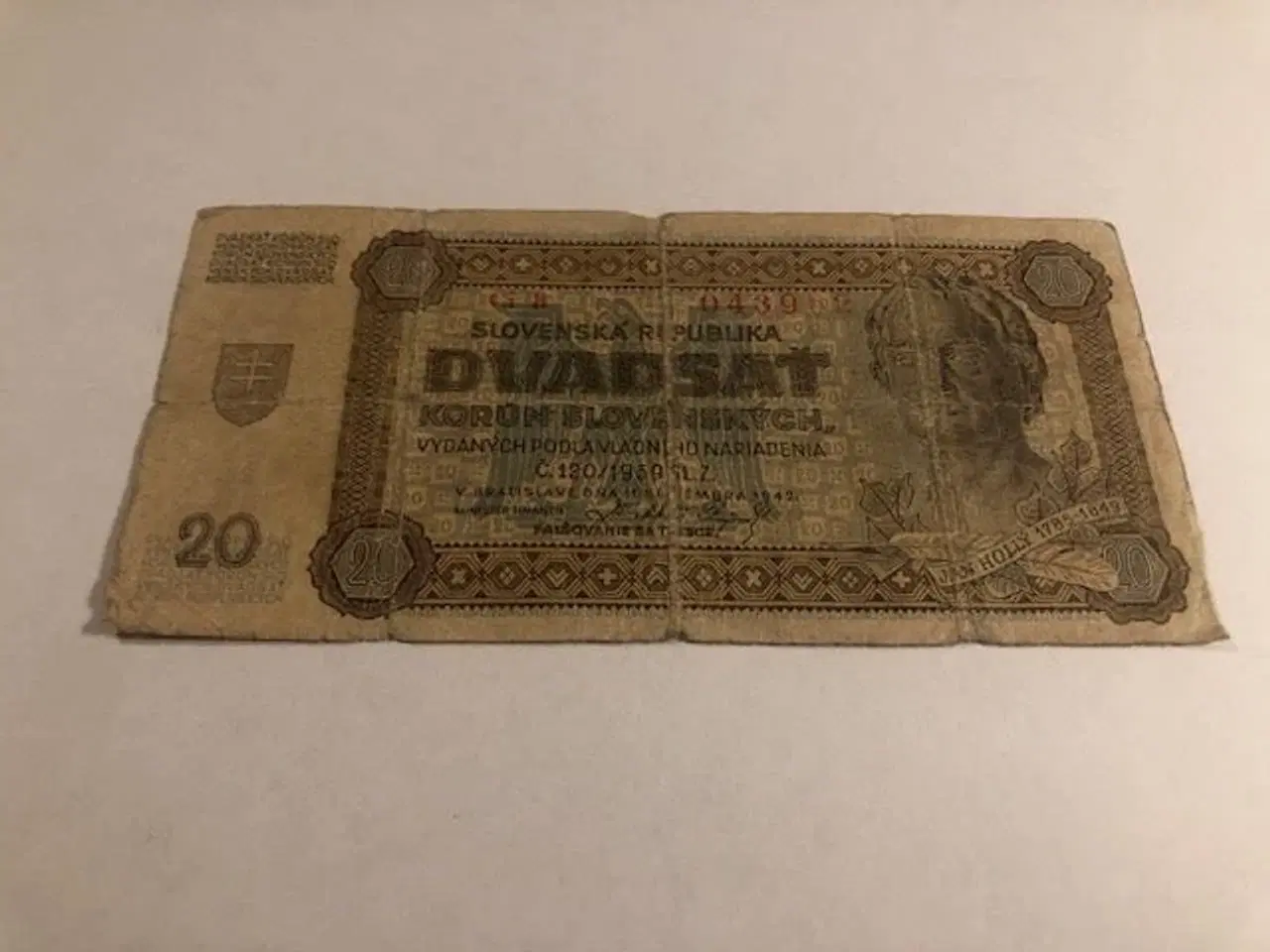 Billede 2 - 20 Korun Czechoslovakia 1939