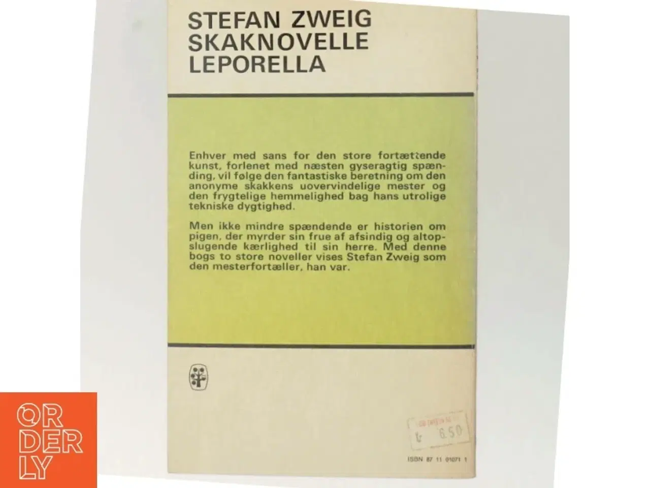 Billede 3 - Stefan Zweig: Skaknovelle og Leporella