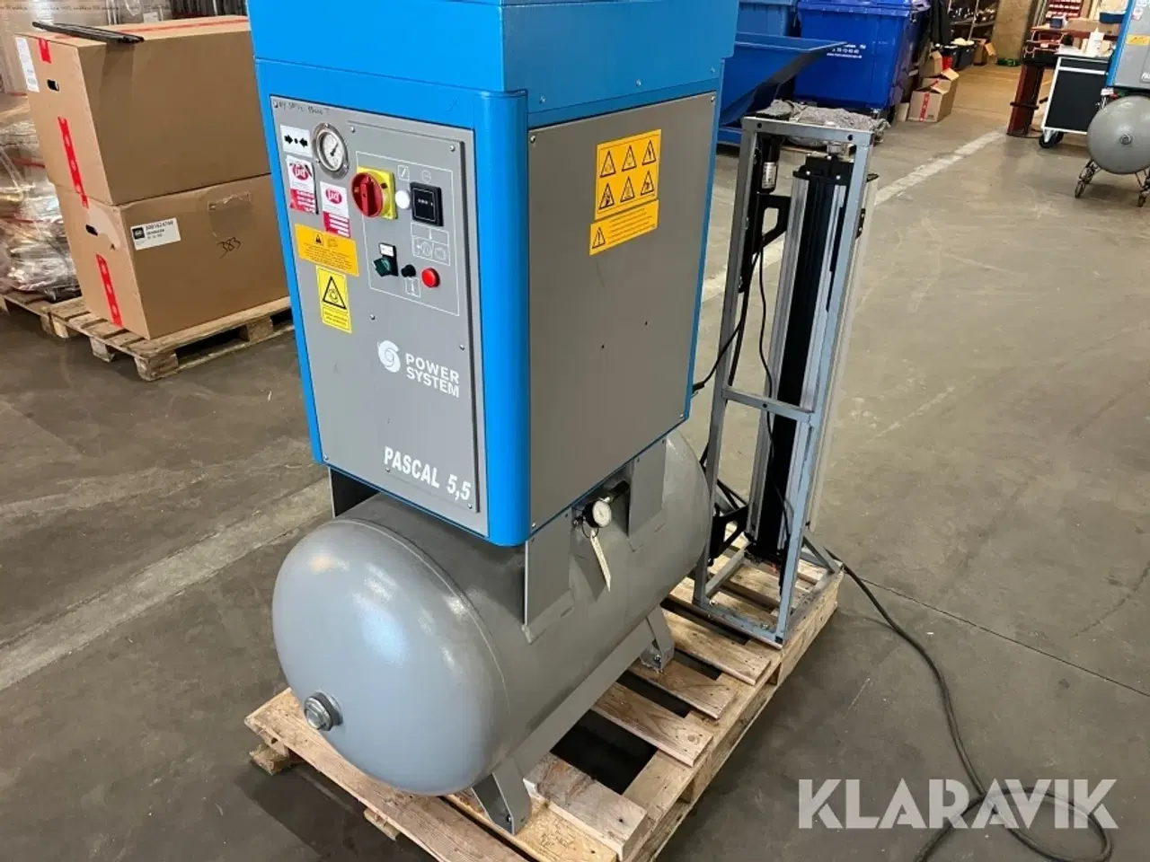 Billede 2 - Skruekompressorer Power System Pascal 5,5 kW med absorptionstørrer