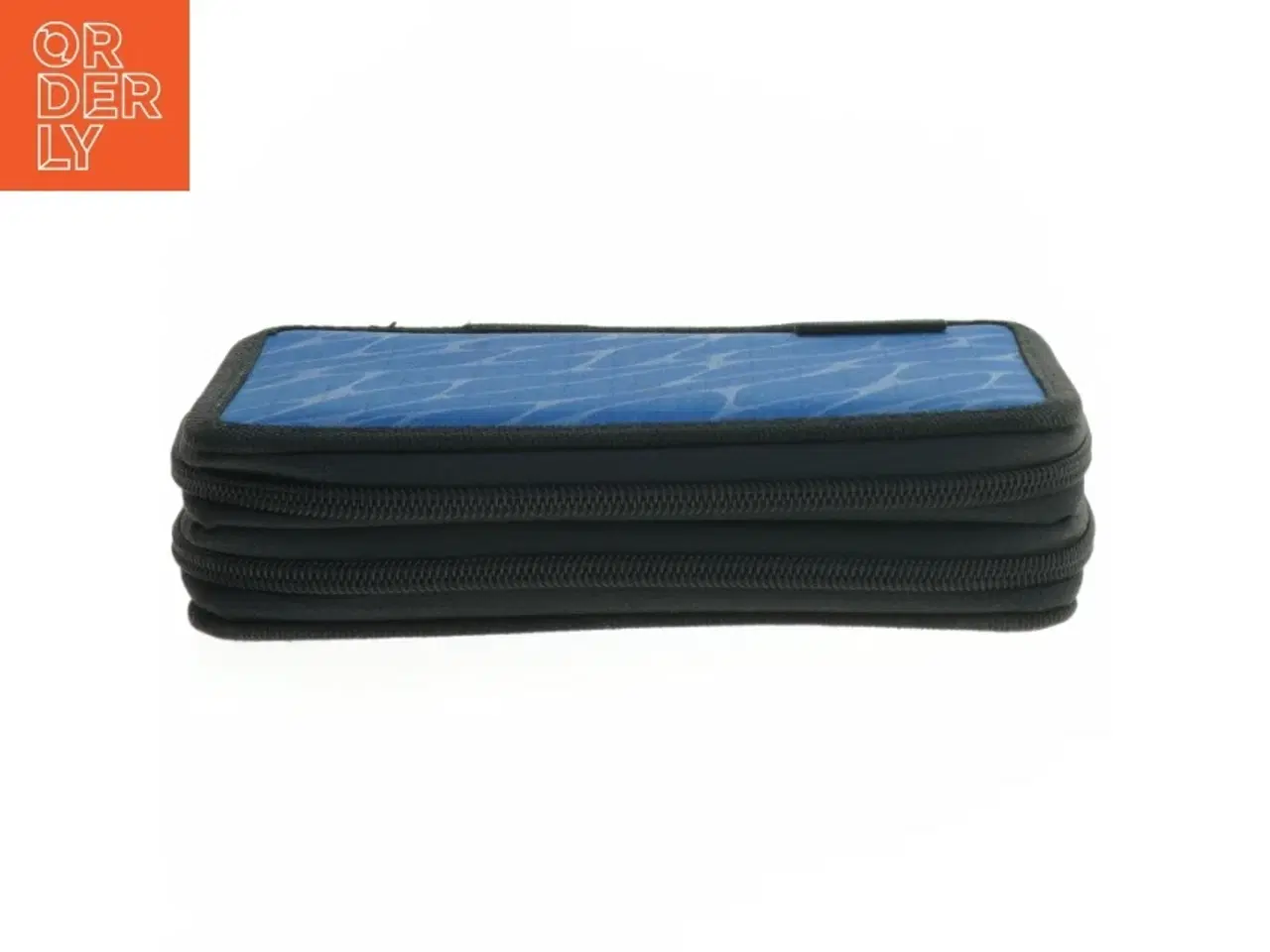 Billede 2 - Blå penalhus med saks og blyant (str. 20x12,5 cm)