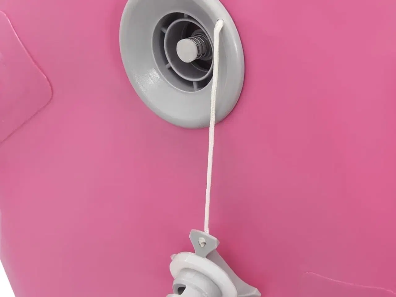 Billede 7 - Oppustelig gymnastikrulle med pumpe 100x60 cm PVC lyserød