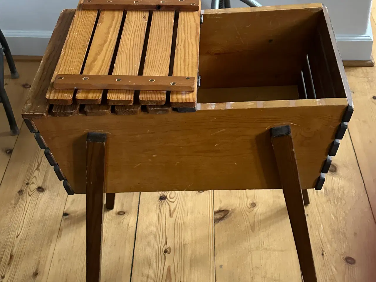 Billede 4 - Retro sidebord m. opbevaring i maghoni & teaktræ