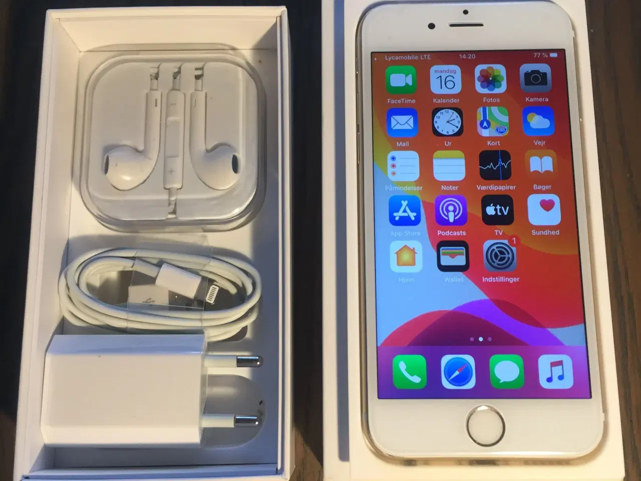 Billede 1 - Iphone 6 Gold 64GB.  Flot stand.