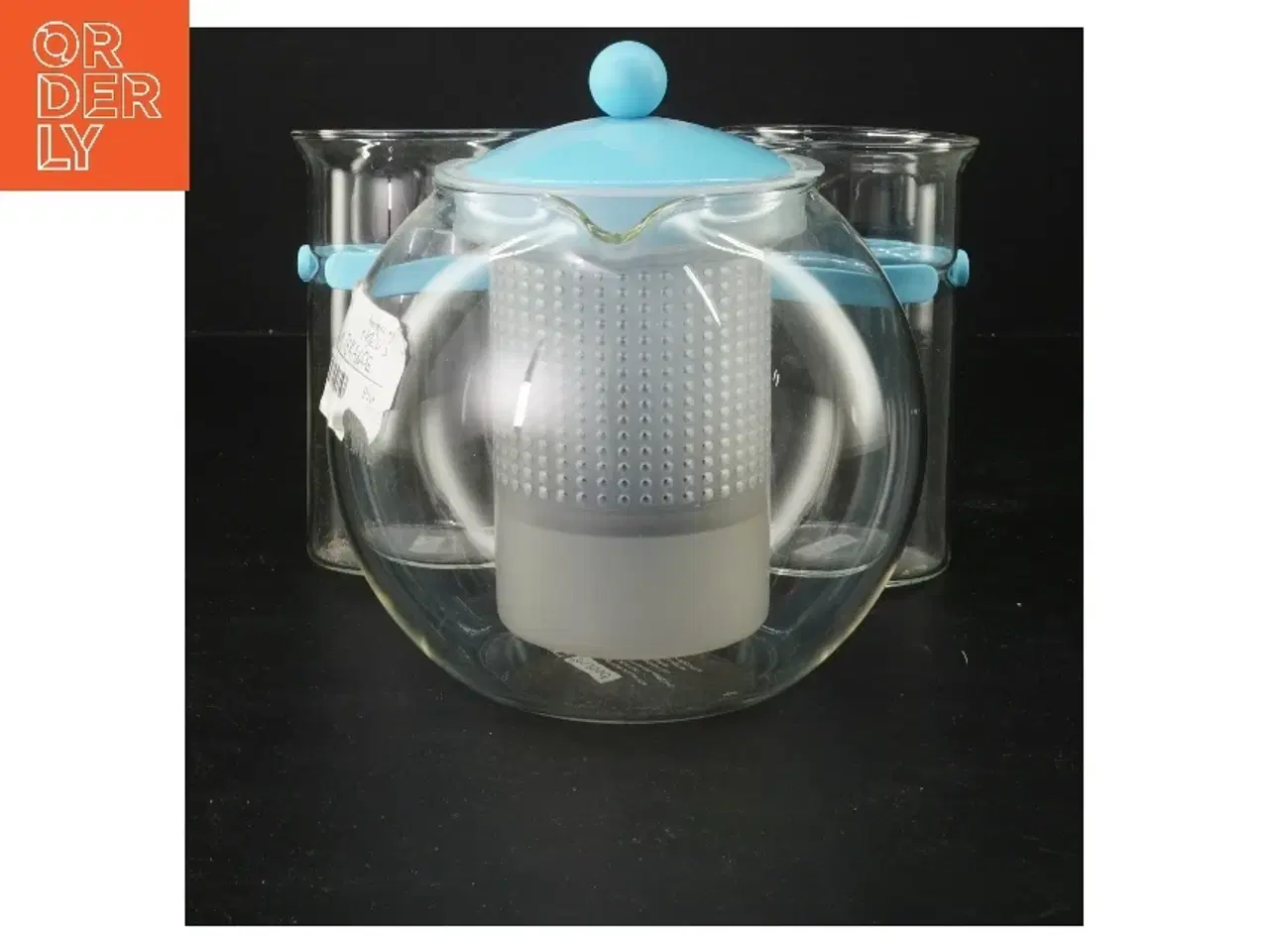 Billede 3 - Tekande med glasindlæg fra Bodum (str. Ø 13 cm)