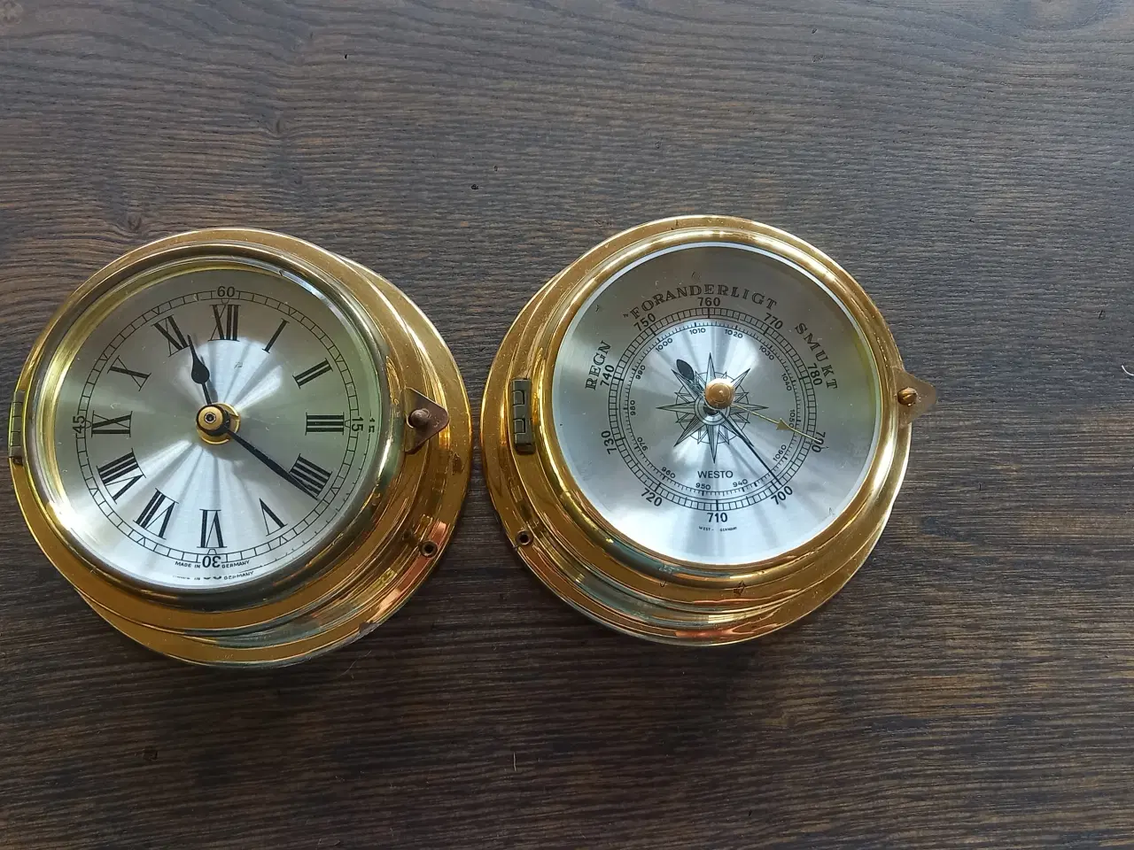 Billede 1 - Skibsur + barometer