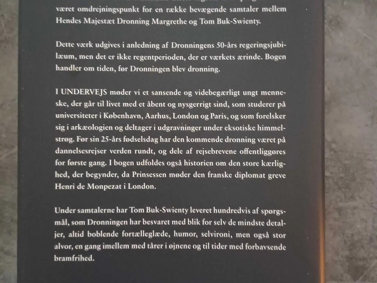 Billede 2 - Bog Tom Buk-Swienty: Dronning Margrethe Undervejs