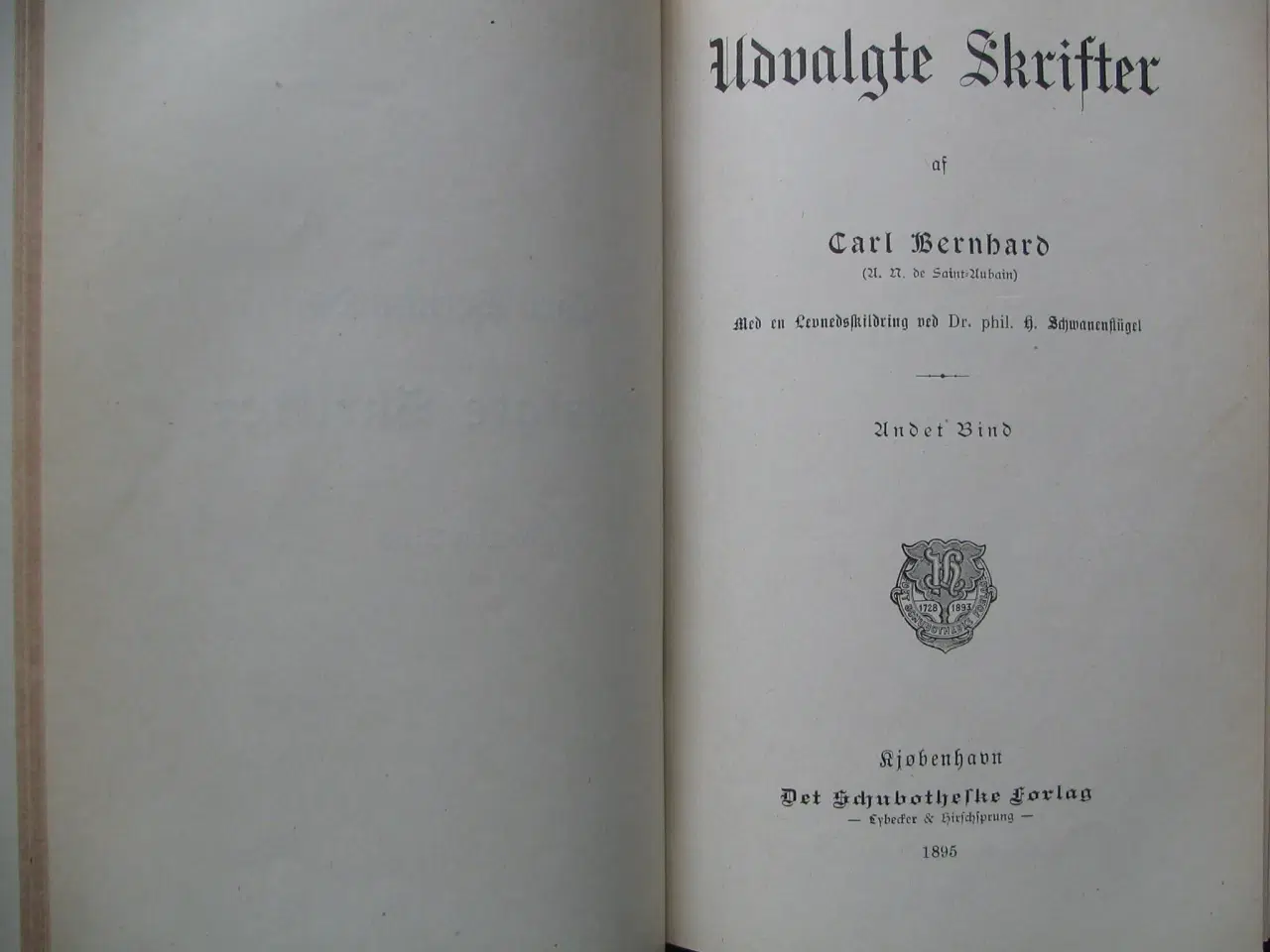 Billede 4 - Carl Bernhard. Udvalgte skrifter fra 1895-97
