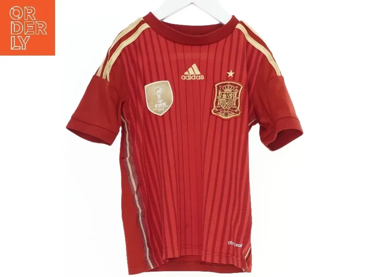 Billede 1 - Spansk fodboldtrøje med navn og nummer fra Adidas (str. 128)