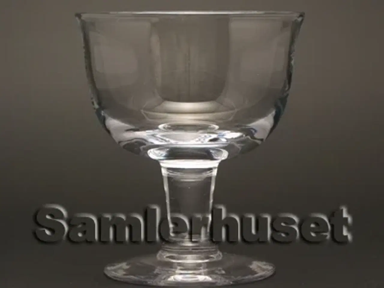 Billede 1 - Hvid Klokke Dessertglas. H:113 mm.