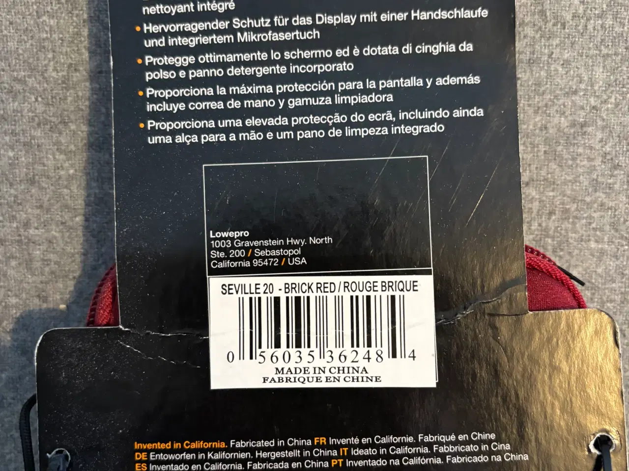 Billede 2 - Lowepro Seville 20 kamerataske- Rød