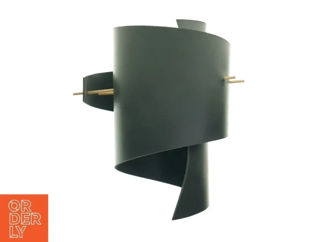 Billede 2 - Lampeskærm i sort læder