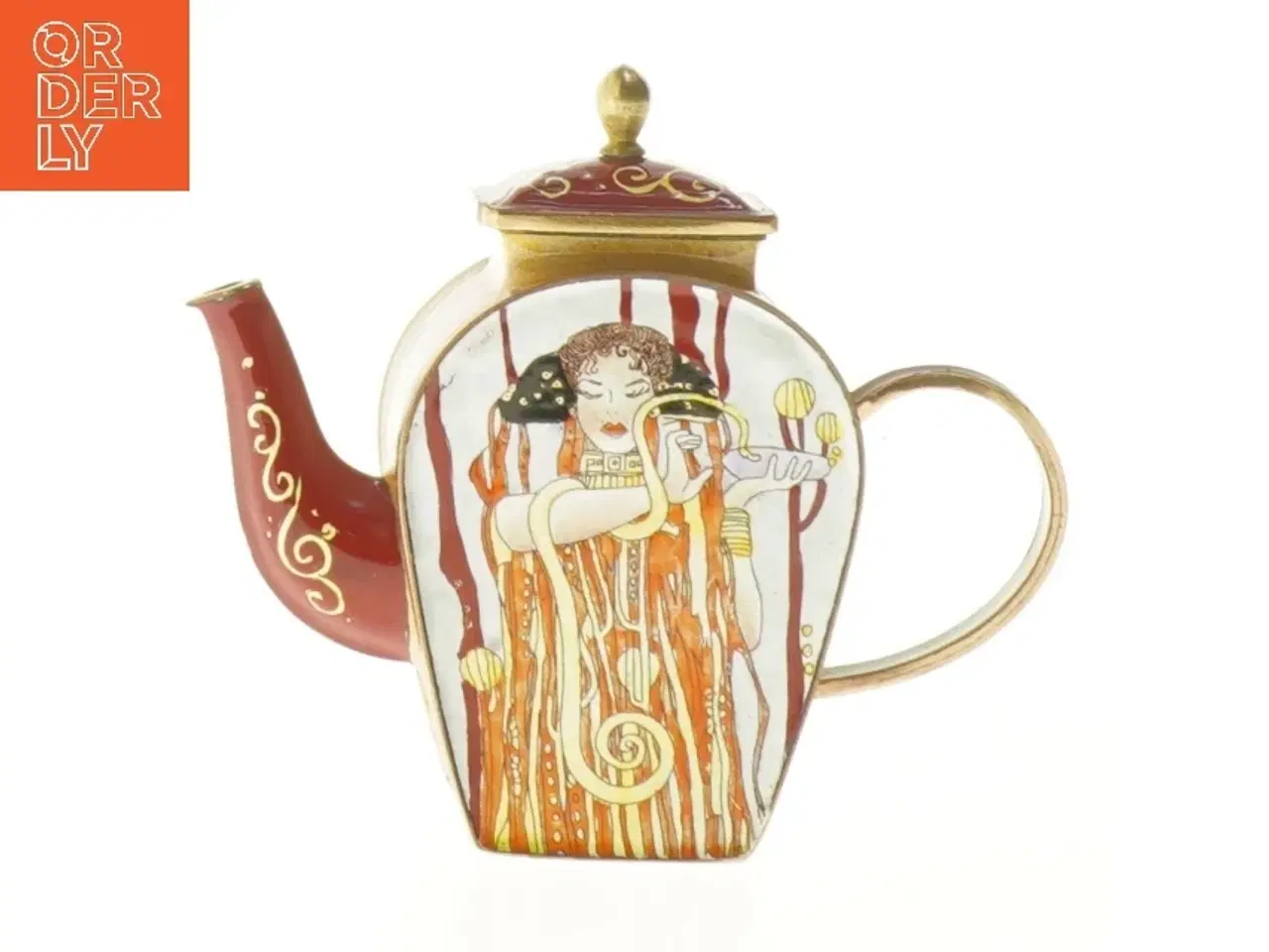 Billede 4 - Teapot med Gustav Klimt motiv (str. 10x12 cm)