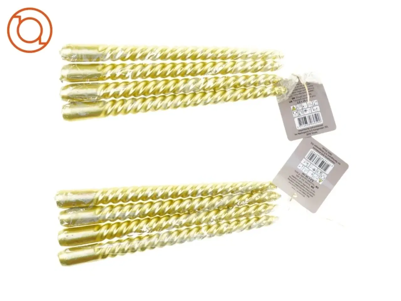 Billede 2 - Guld stearinlys fra Netto (str. 2 x 25 cm)