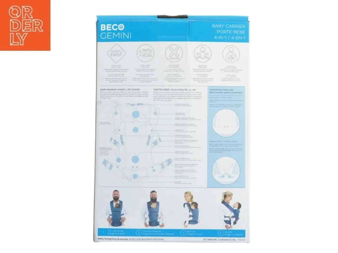 Billede 3 - Beco Gemini bæresele til baby (str. 3-16 kg)