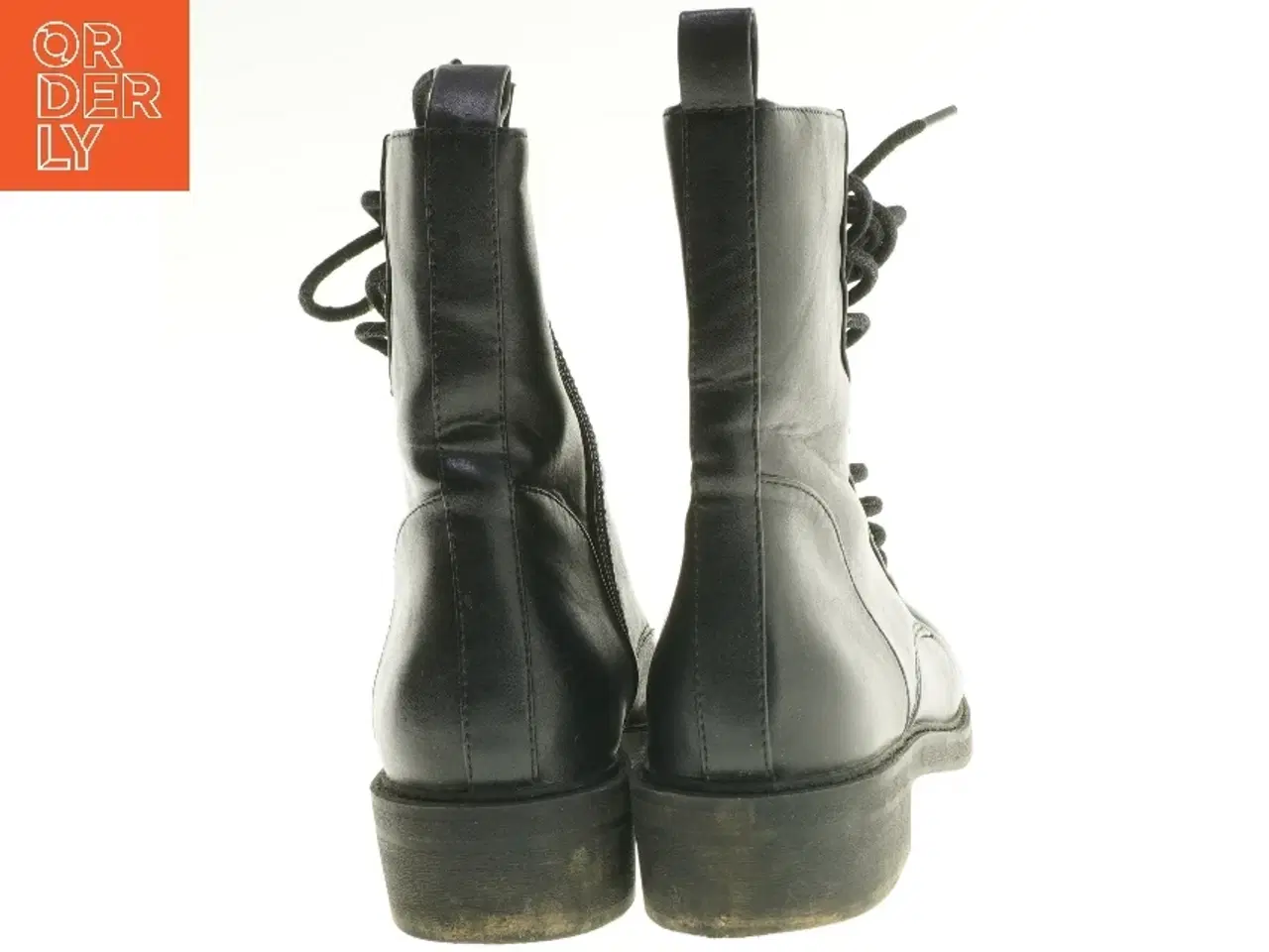 Billede 2 - Læderstøvler med snørebånd (str. 40 )