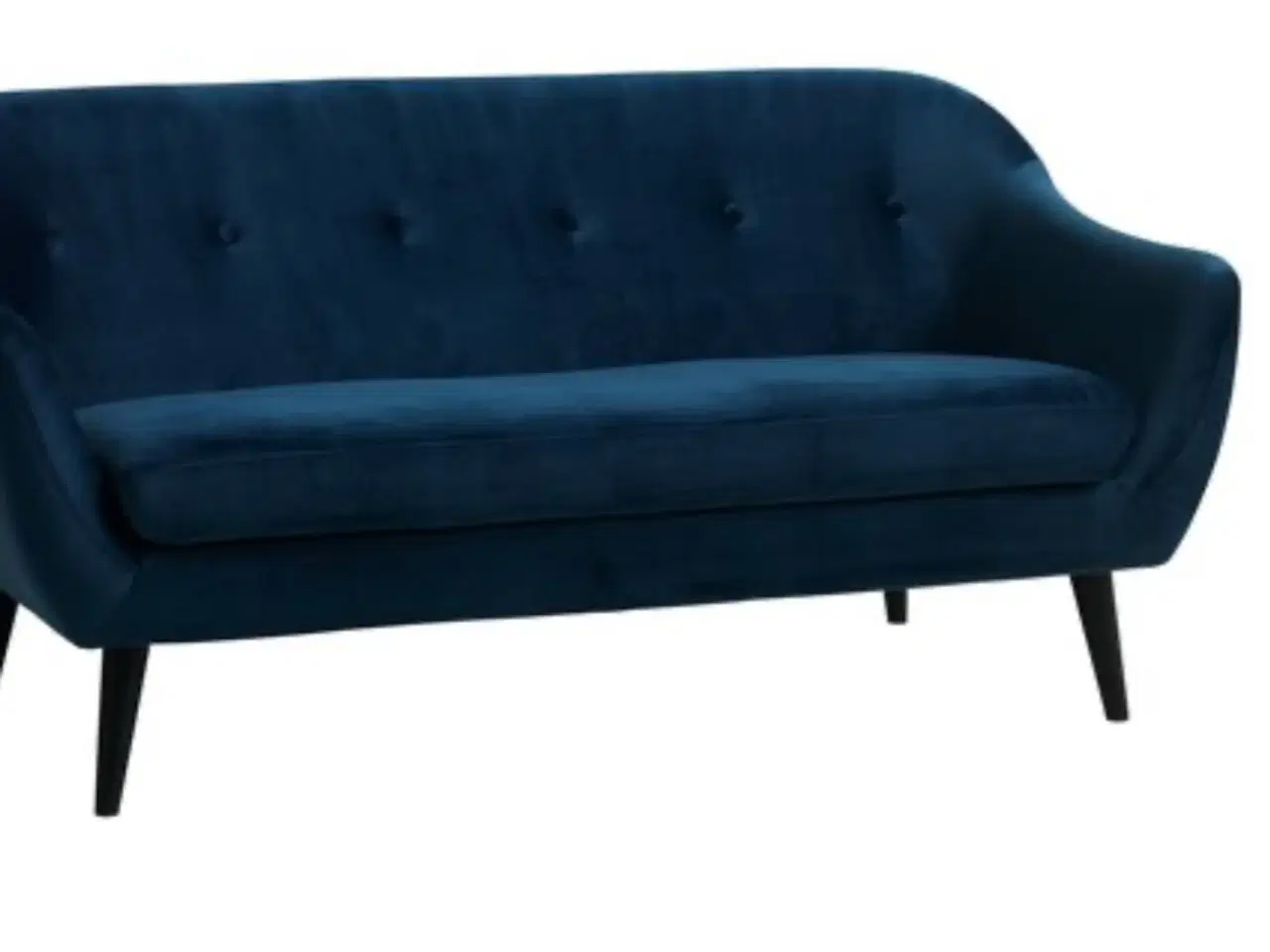 Billede 1 - Sofa JYSK velour blå