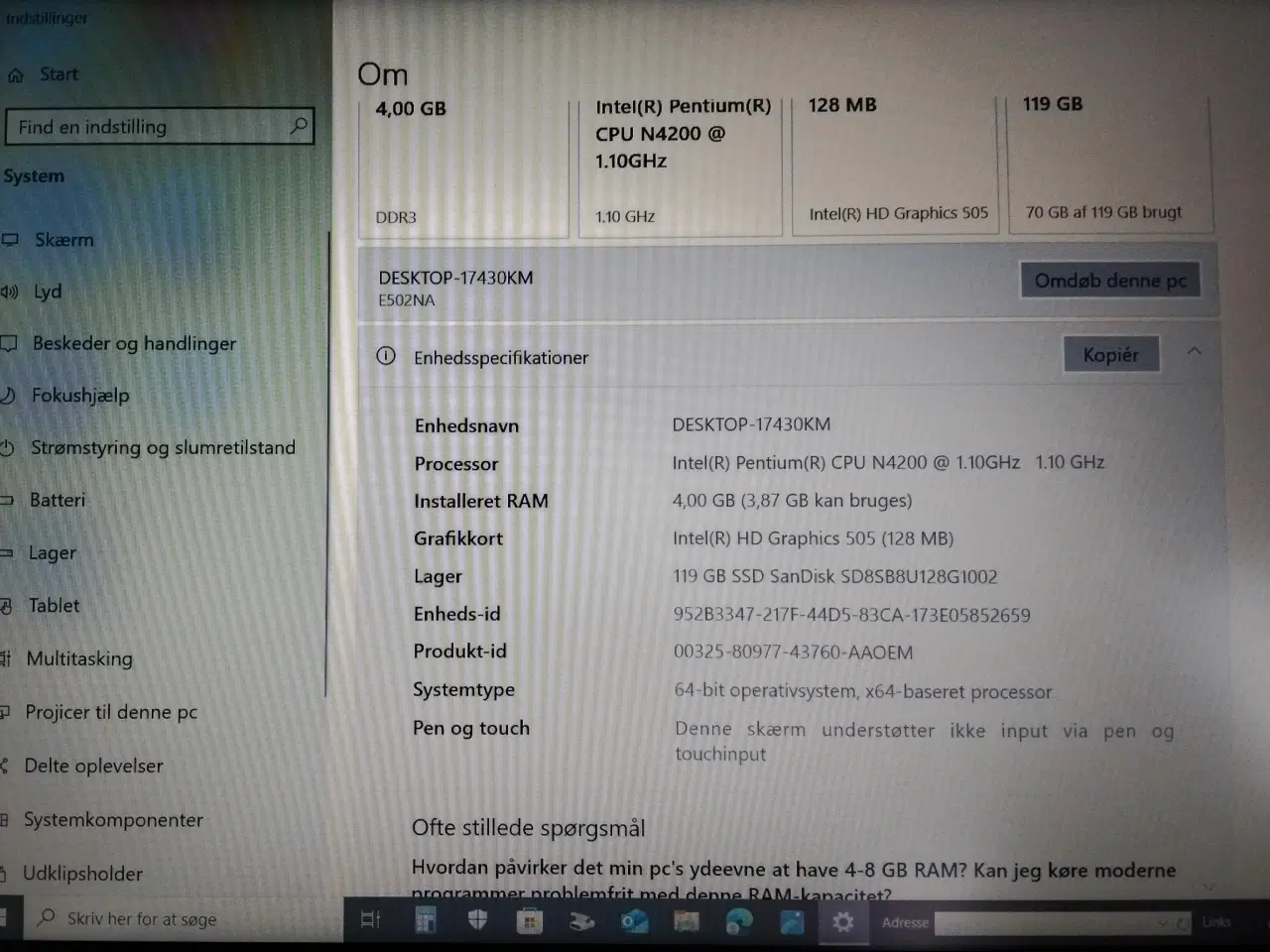 Billede 6 - Asus VivoBook E502NA 15,6 tommer laptop sort 