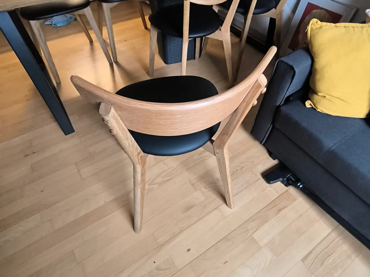 Billede 2 - Spisebord stole i eg - naturolieret