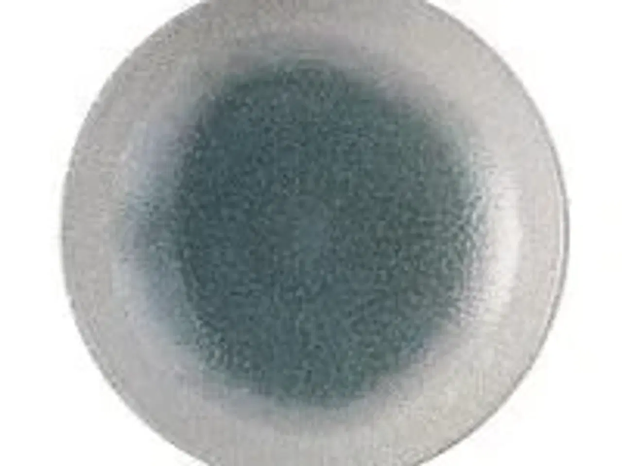 Billede 1 - 12 stk. Tallerken coupe blå m/hvid D260 mm Raku Duo Churchill