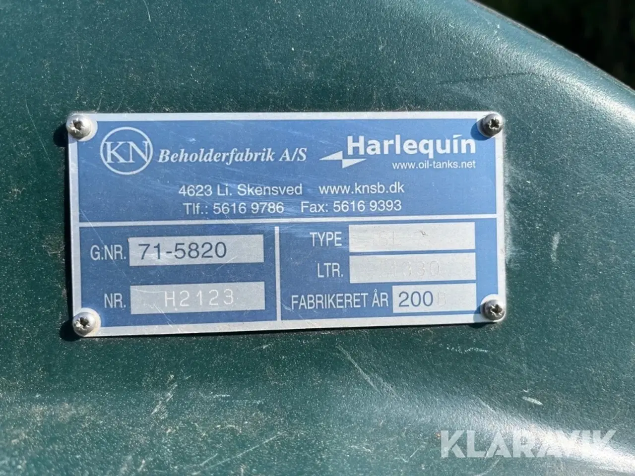 Billede 5 - Diesel tank Harlequin SL