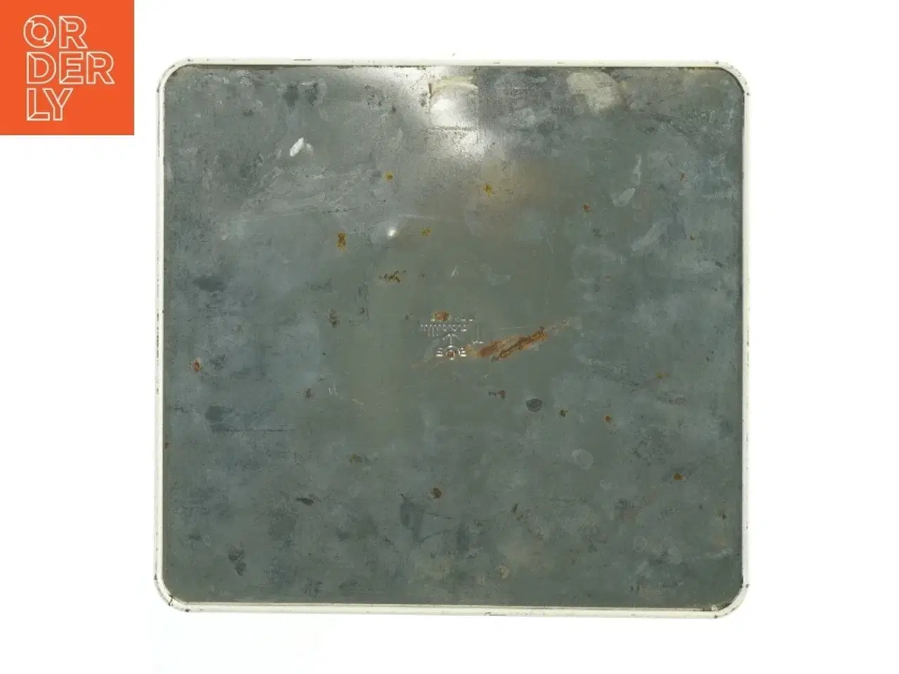 Billede 6 - Antik fransk metal kagedåse fra Massily (str. 22x23x7 cm)
