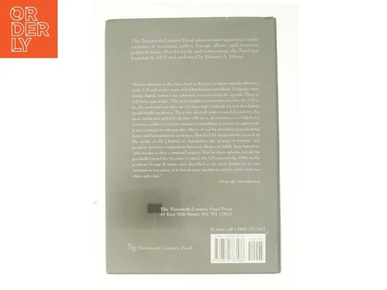 Billede 2 - Utopia Lost : the United Nations and World Order af Rosemary Righter (Bog)