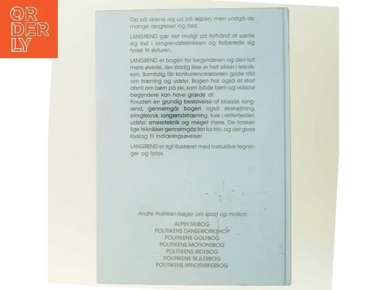 Billede 3 - Langrend af Erik Mygind (Bog) fra Politikens Forlag
