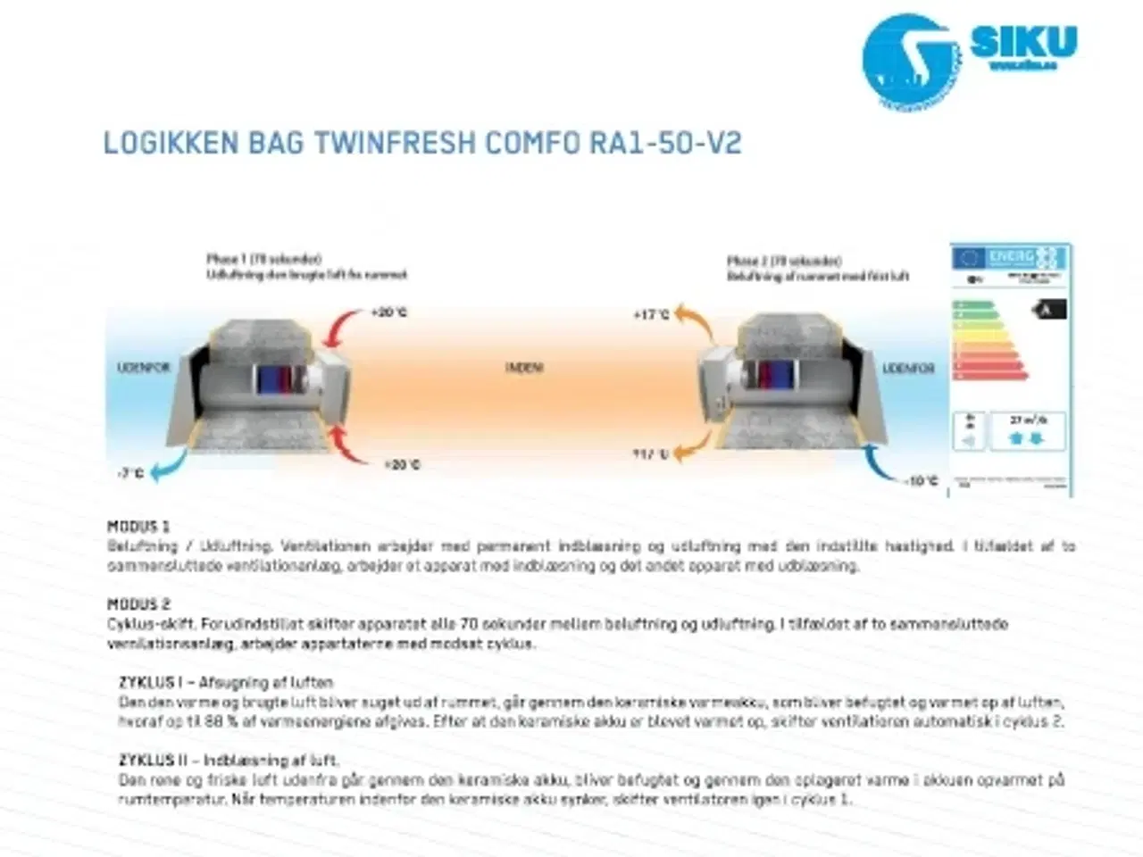 Billede 4 - Ventilationsanlæg, varmegenvinding, ventilation