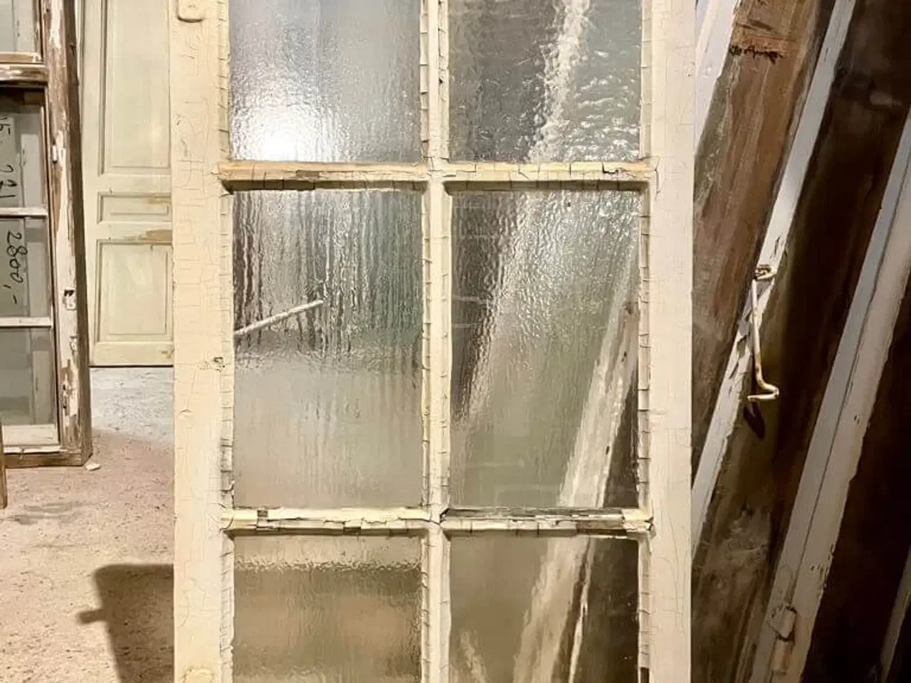 Billede 1 - 6-ruders vinduesramme m. matteret råglas