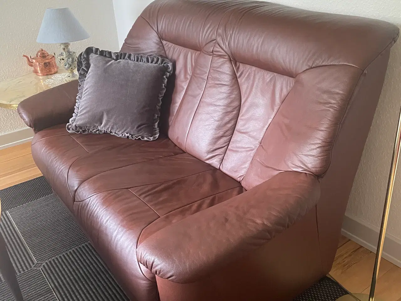 Billede 2 - Lædersofa 2pers 