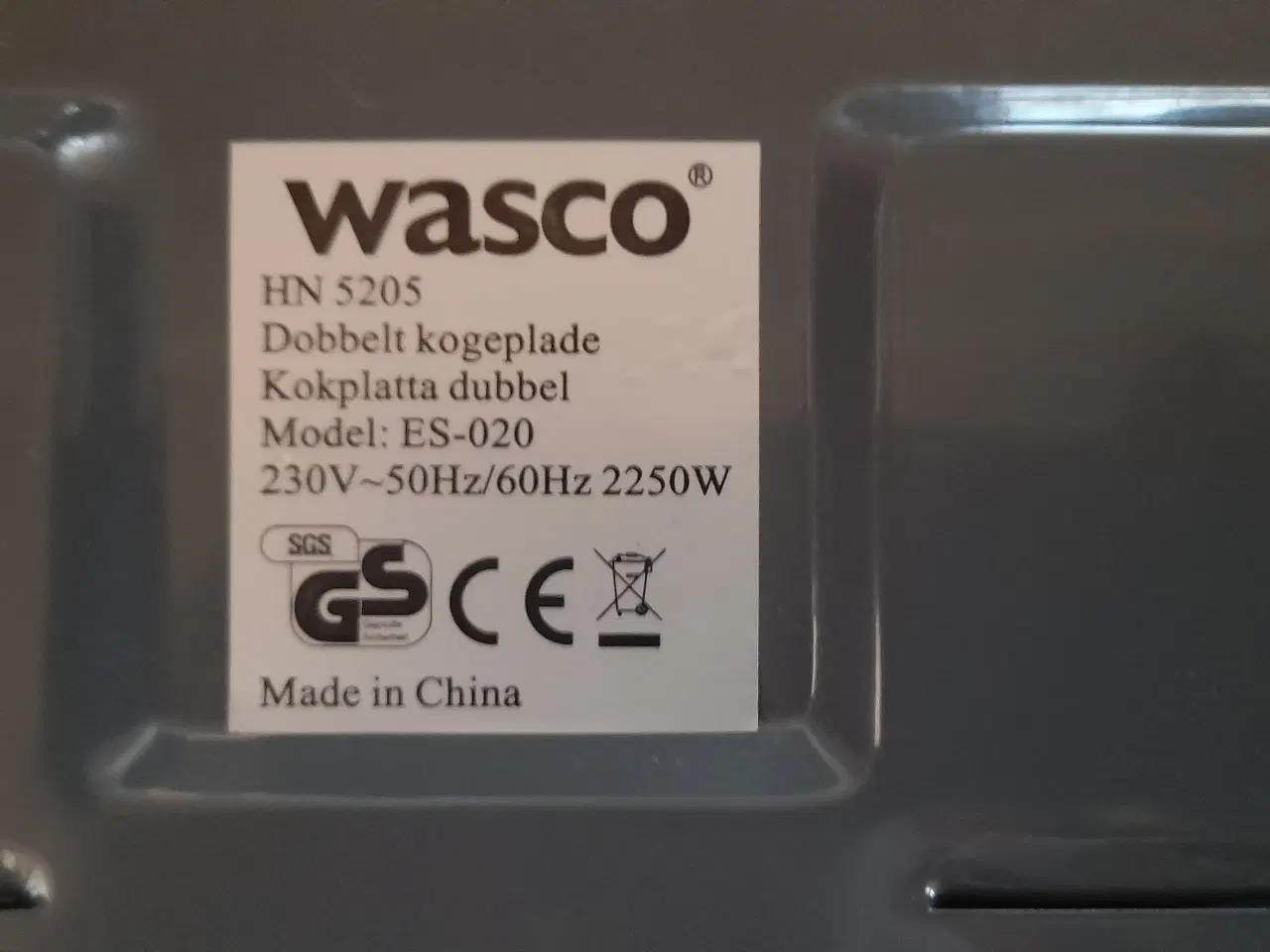 Billede 2 - Wasco dobbelt kogeplade til 220 v.