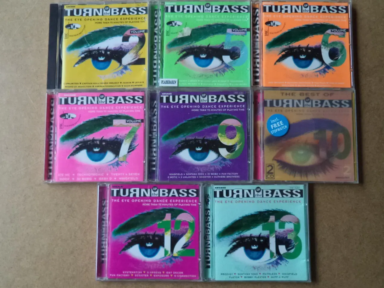 Billede 1 - .TURN  UP  THE  BASS  CDer sælges stykvis Velholdt