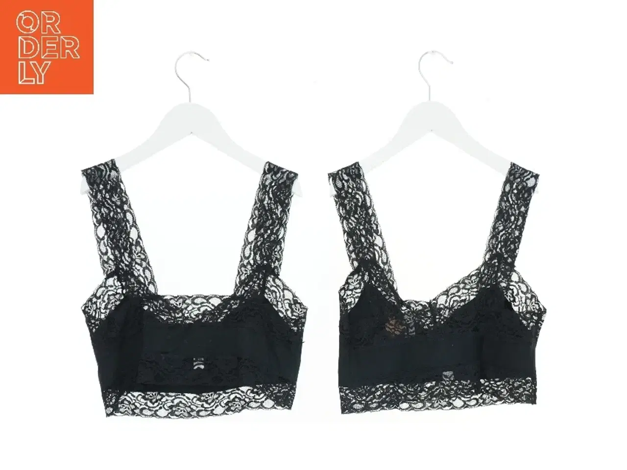 Billede 2 - Sort blonde top fra Coquette (str.S-M)