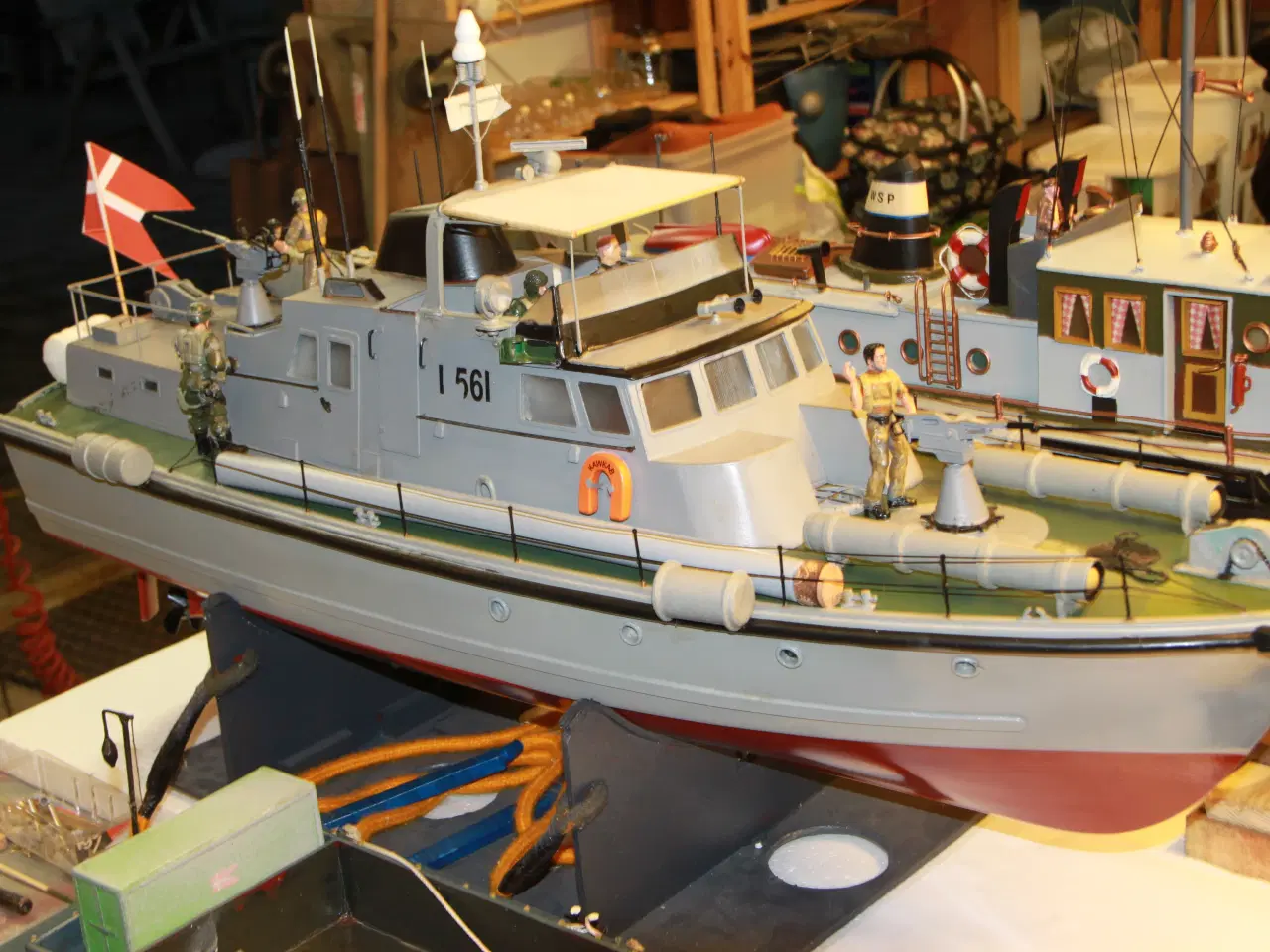 Billede 1 - Fjernstyret båd, Model Slipways KAWKAB, 1:20