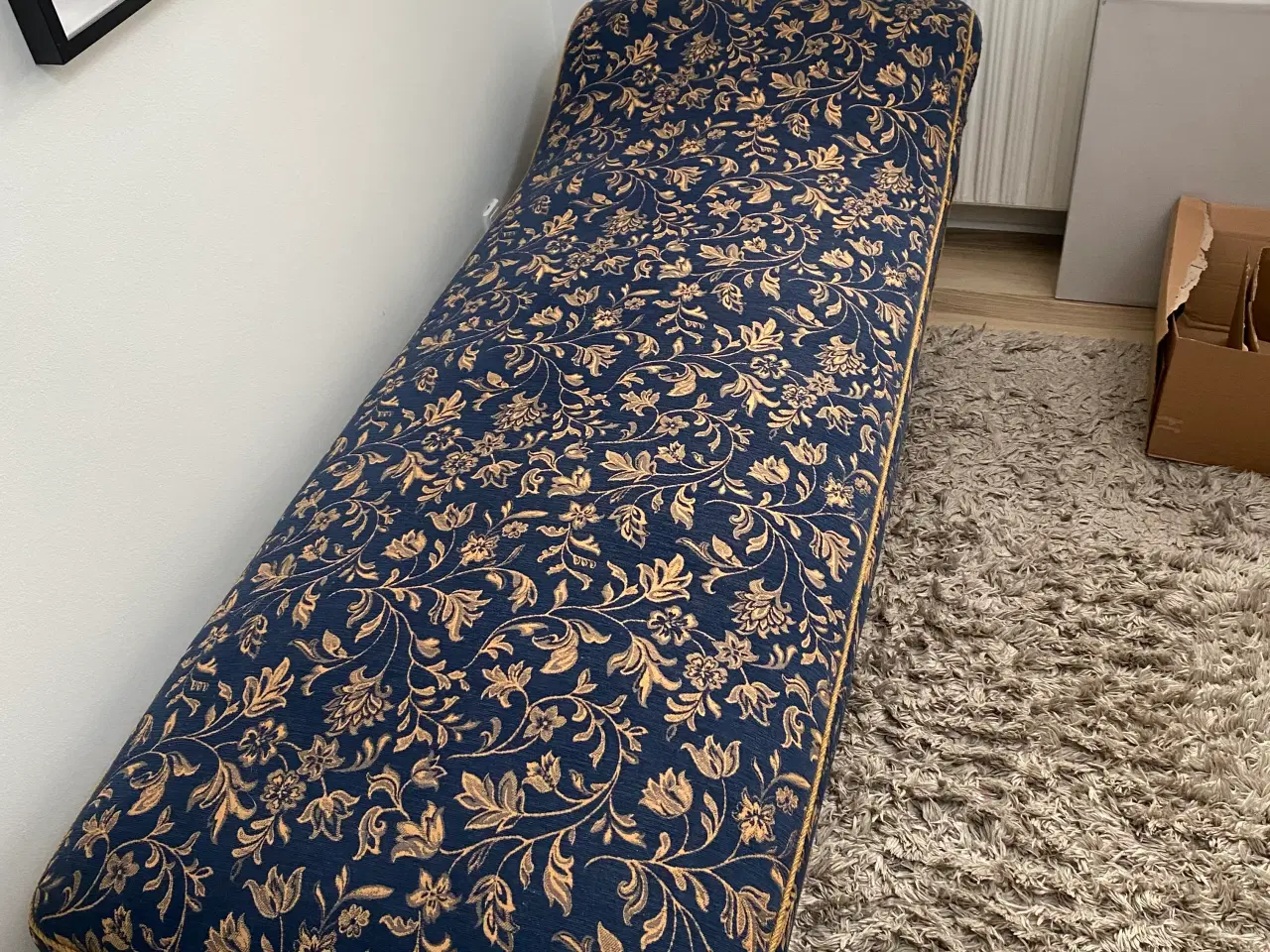 Billede 2 - Blå- og guldfarvet Divan/daybed