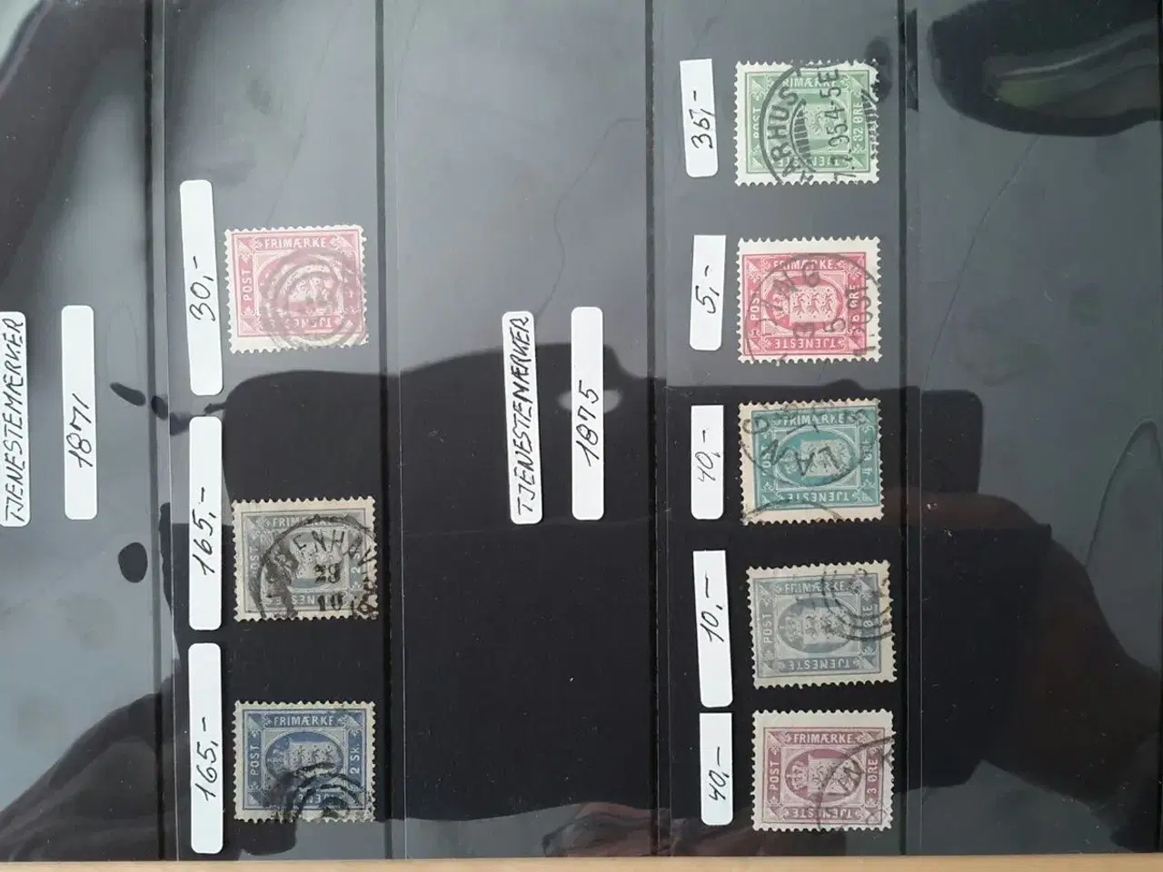 Billede 1 - Tjenestemærker 1871 og 1875