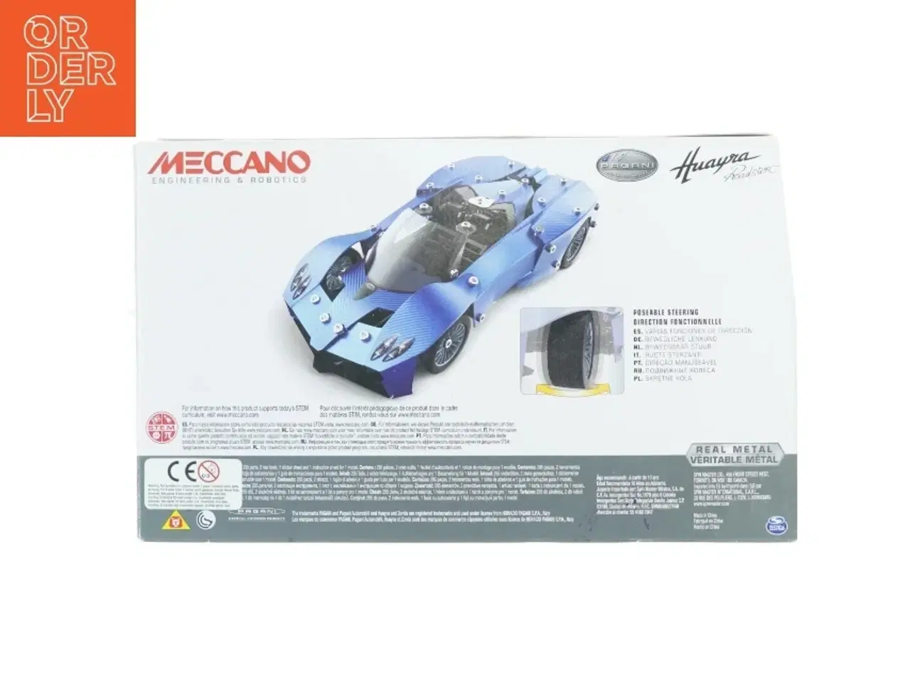 Billede 8 - Meccano-Erector Sports Car Set Pagani Huayra Roadster (str. Kassen er 32 x 20 x 5 cm)
