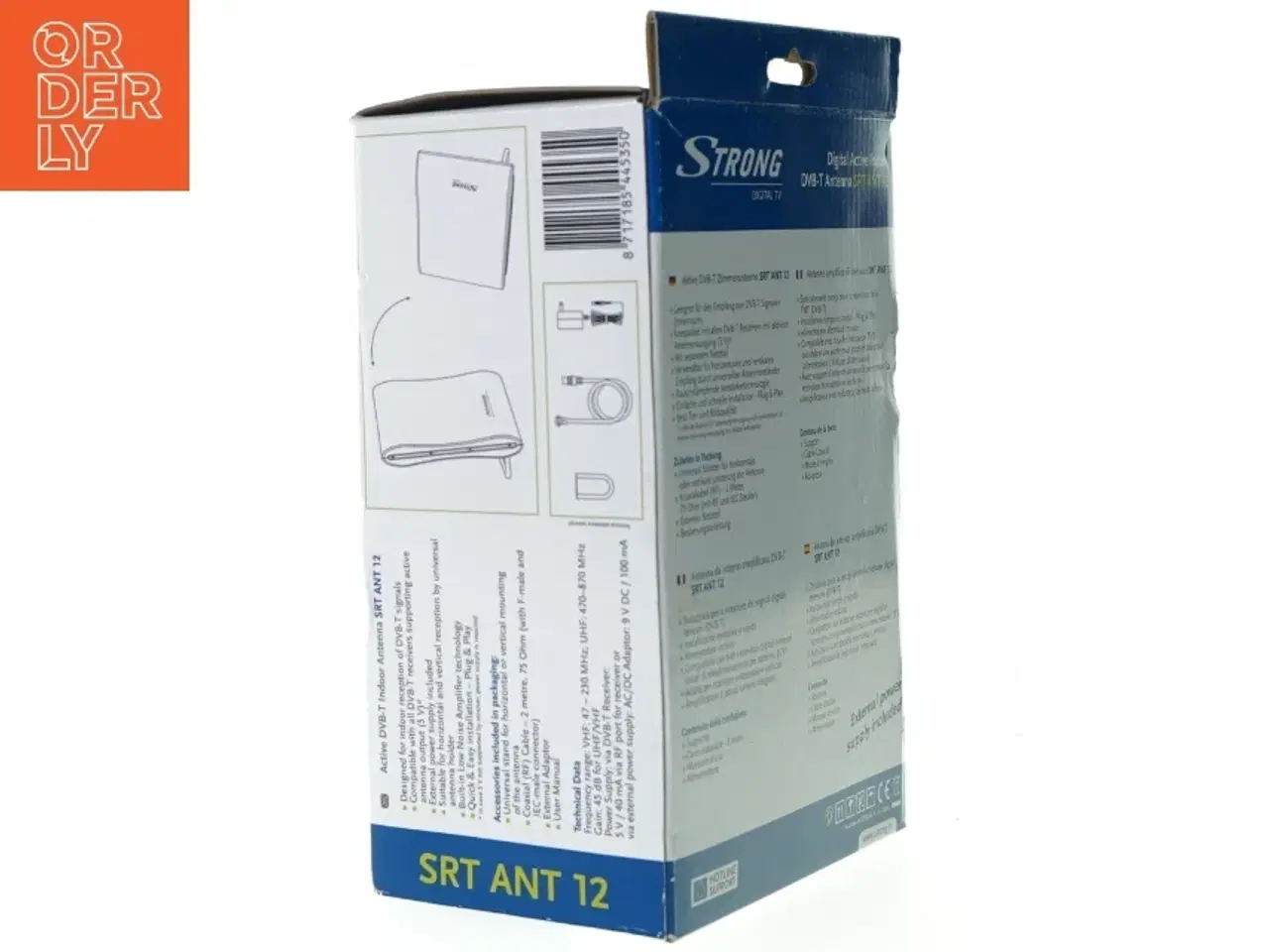 Billede 3 - Digital active indoor dvb t antenna srt ant 12 fra Strong Digital Tv (str. 22 x 16 x 10 cm)