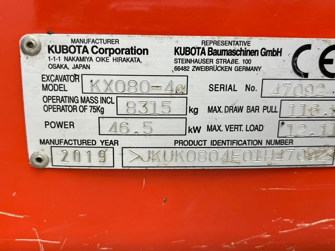 Billede 7 - Kubota KX080-4 Engcon rotortilt og centralsmørring