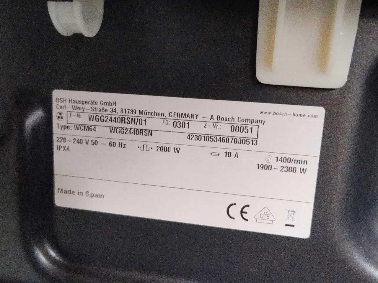 Billede 7 - Bosch vaskemaskine og tørretumbler 