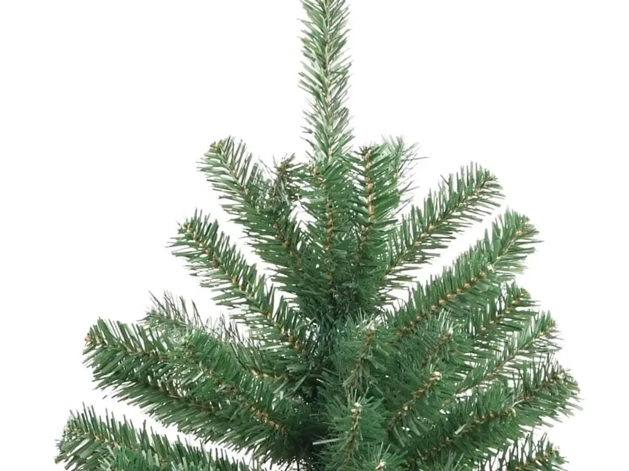 Billede 5 - Kunstigt juletræ med juletræsfod 180 cm hængslet grøn