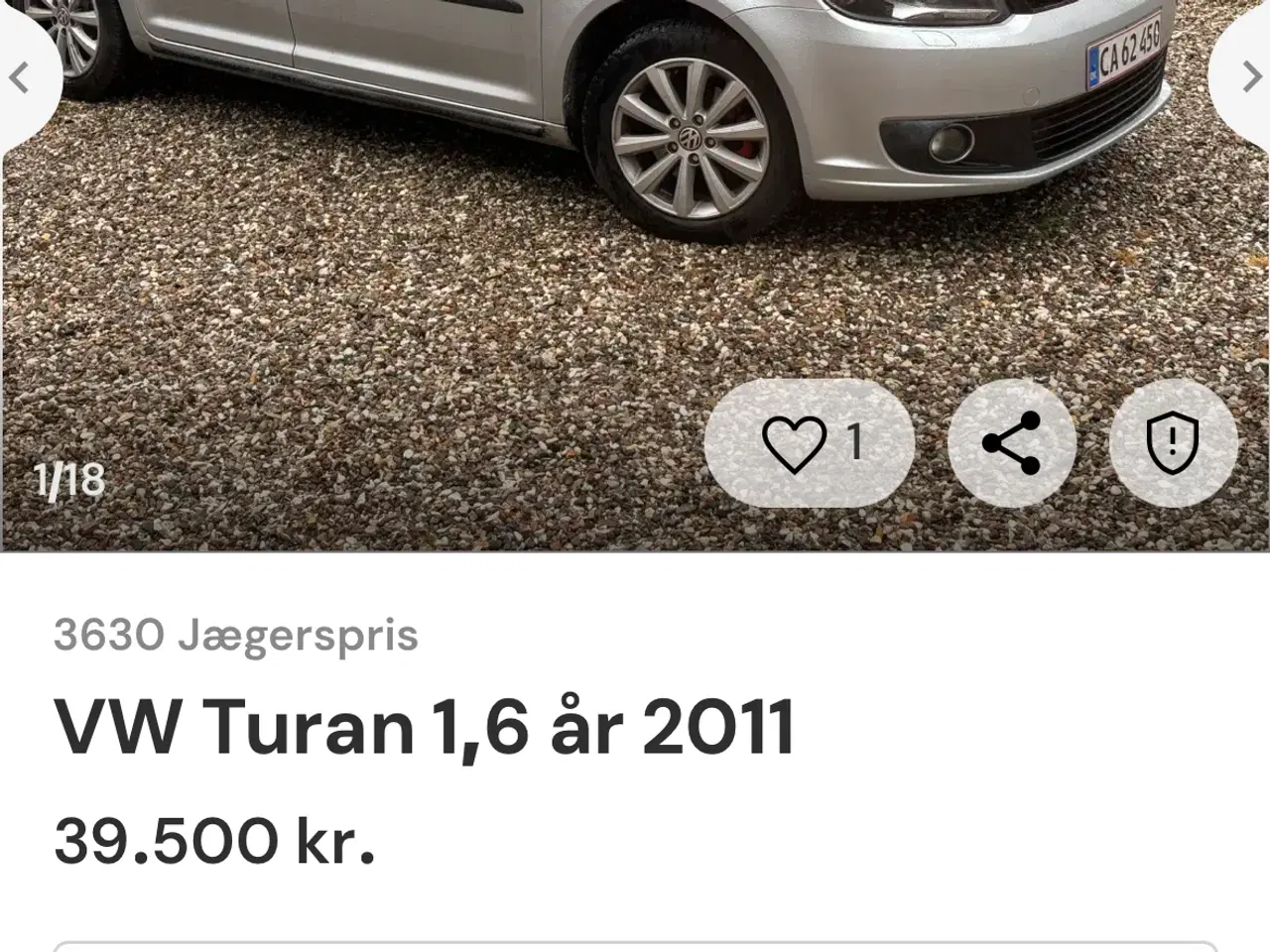 Billede 1 - Vw  Toran årgang 11