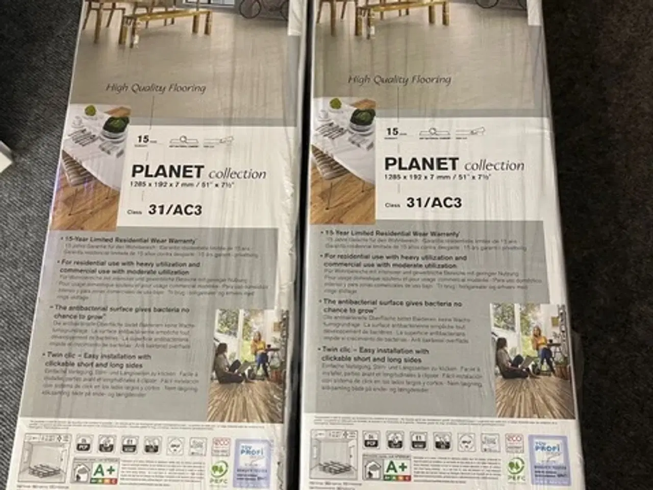 Billede 1 - Klikgulv 39m2 med underlag