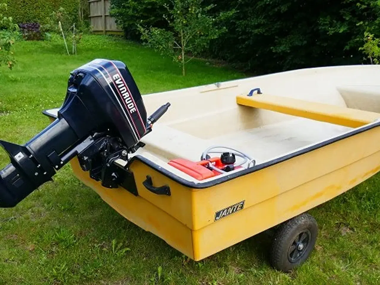 Billede 4 - Jante jolle med 15hk Evinrude og ophalervogn