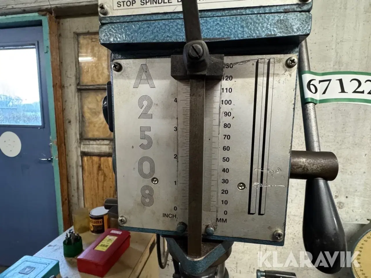 Billede 5 - Såjleborremaskine AB Arboga Maskiner A 2508 med værktøjsskab og tilbehør