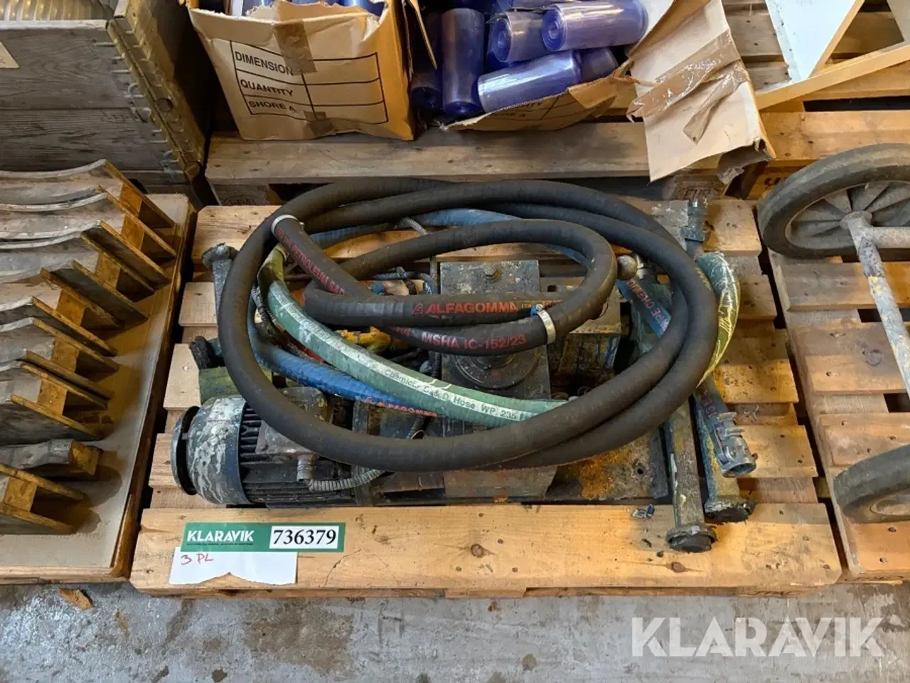 Billede 3 - Pumper til maling - 2 pumper, 1 hydraulisk enhed