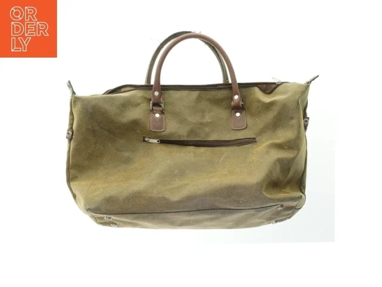Billede 2 - Rejsetaske i brunt ruskin  (str. 54x41 cm)