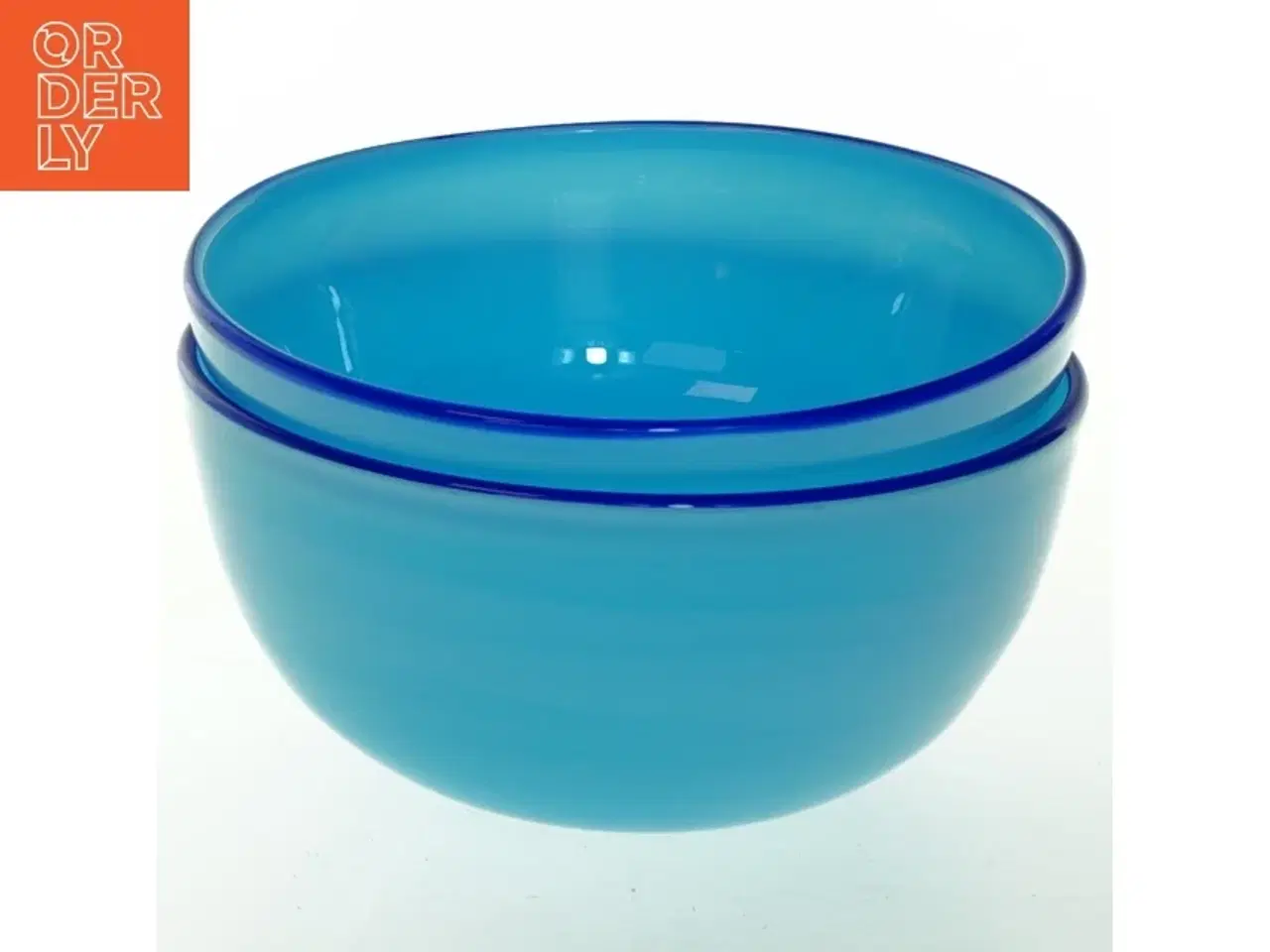 Billede 2 - Blå skål (str. Ø. 13 cm. 2 stykker)