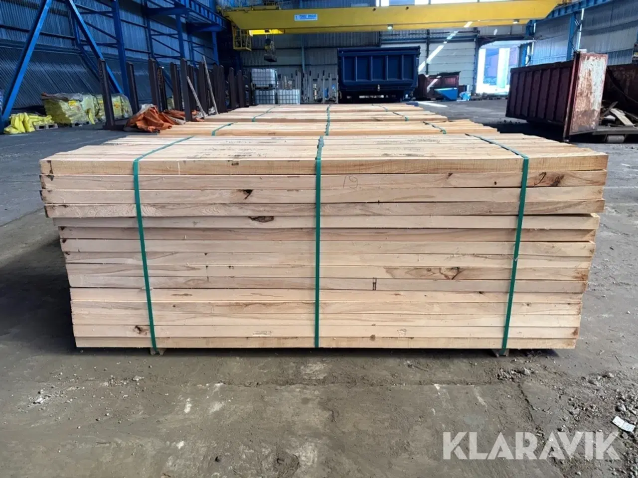 Billede 5 - Lægter ovntørret bøg - palle med 255 styk